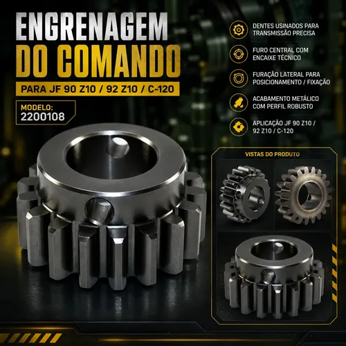 Engrenagem Do Comando 18 Dentes P/ Jf 90/92 Z10/c-120 | Frete grátis