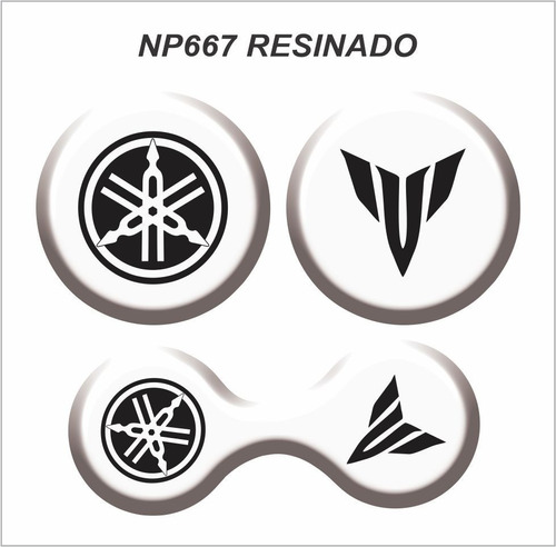 Adesivo 3d Suporte Fluido Freio Moto Yamaha Mt 03 Branco