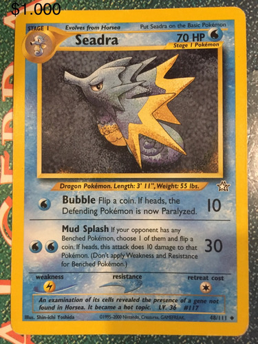 Juego De Carta Pokemon-seadra-usado