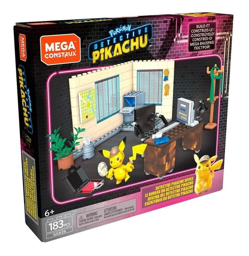 Playset Oficina Del Detective Pikachu Mega Construx Pokémon