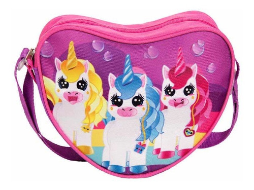 Cartera Unicornio Diseño Corazón Para Niñitas