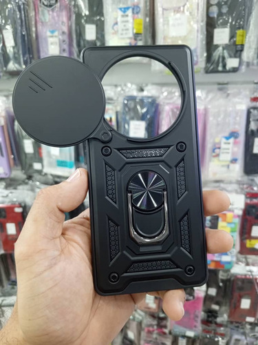 Forro Honor Magic 5 Lite Con Protección De Cámara Y Anillo 