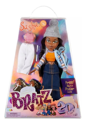 Bratz Muñeco Sasha 28 Cm 20 Aniversario 2021