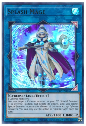 Yugioh! Splash Mage Gftp-en106 Ultra Rare