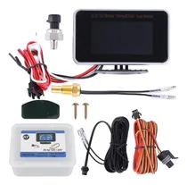 Comprar Medidor Lcd De Coche 4 En 1 Voltaje De Presión De Aceite Dig