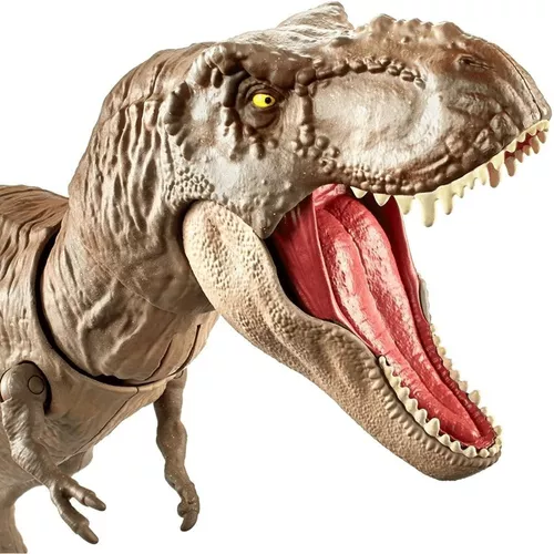 Jurassic World Dinossauro de Brinquedo T.rex Mordedora de Caza