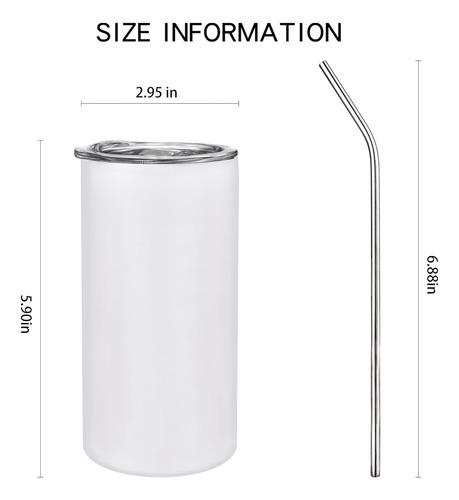 4 Tazas Para Sublimar Vaso Termo Sublimación 20oz 600ml Beige
