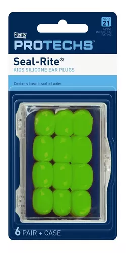 Tapones de Oídos Silicona Wave Block Niños (*) caja x 6 pares