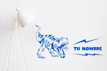 Comprar Vinilo Pared Cuarto Infantil Tiranosaurio Rex + Nombre