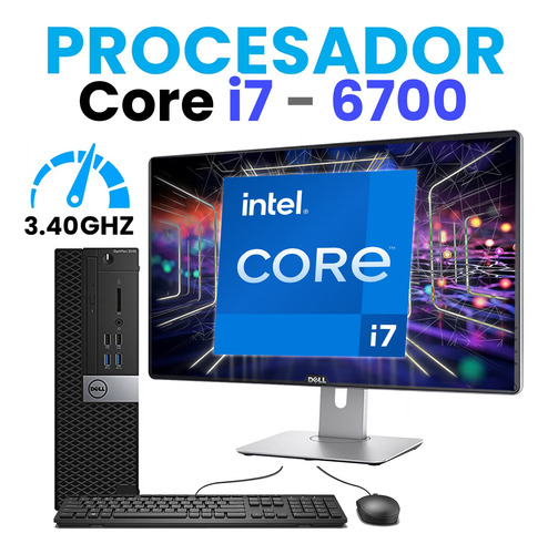 Equipo Pc Dell Optiplex 27 Core I7 6th 16gb Ram 512gb Ssd (Reacondicionado)