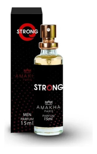 Perfume Masculino Strong Amakha Paris 15ml Para Bolsa Bolso
