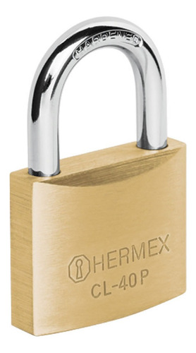 Candado De Bronce Hermex Cl-40p 40mm Seguridad Mf Shop