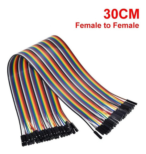 Cable Dupont Hembra-hembra 40 Cables 30cm Protoboard Arduino