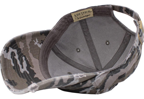Kbethos Kbe-vintage Blk-cam Gorra De Béisbol De Algodón Lava