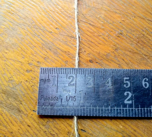 Hilo Yute Fino Natural 1mm Aprox / Bobina 80mts