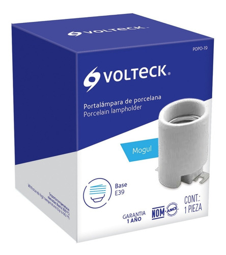 Socate Porcelana Volteck E 40 C/base