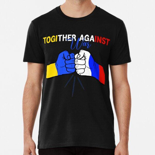 Remera Ukraine Russiana Qouit, Juntos Contra La Guerra Algod