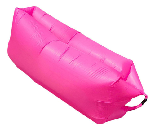 Sofá Inflable Con Tumbona De Aire, Sofá Inflable Rosa Roja