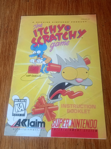 Manual The Itchy & Scratchy Super Nintendo