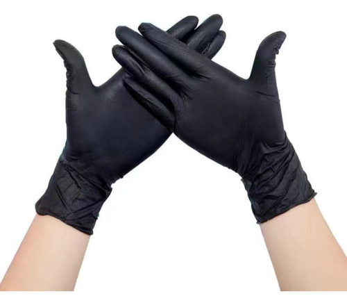 100 Guantes De Nitrilo Desechables S-xl