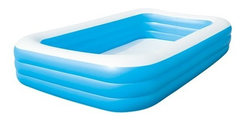 Piscina Retangular Familiar Deluxe Azul Inflável - 1.161l