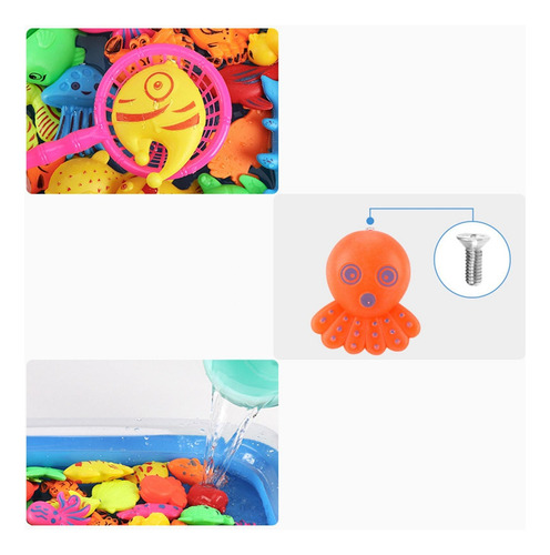 Mz Juego Con Caña De Pescar Peces Educativos En 3d Para