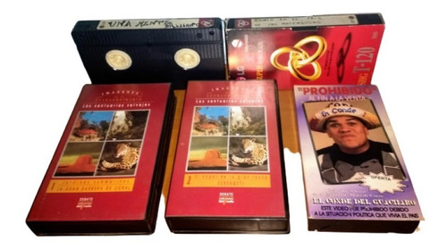 5 Películas Vhs (3 Originales + 2 Grabadas)