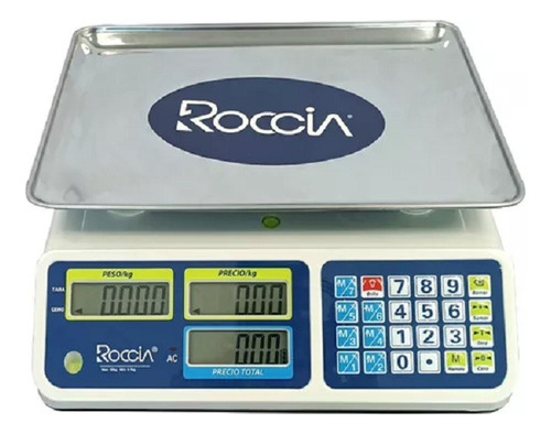 Balanza Peso Digital 30kg Recargable Con Sencamer Roccia