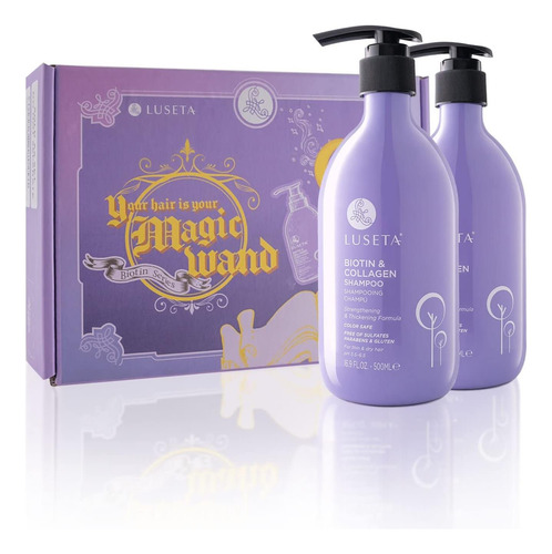 Conjunto De Shampoo Condicionador De Biotina E Colágeno, Sha