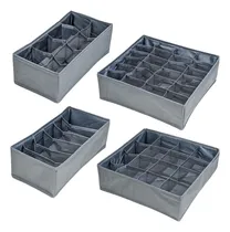 Comprar Set, Juego De 4 Organizadores Para Ropero, Cajones - Ropa Interior, Medias, Soutien, Cinturones, Corbatas