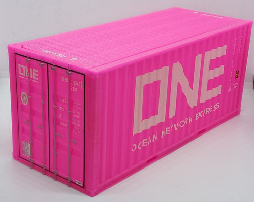 Imagen 3 de 5 de Shipping Container A Escala Para Escritorio One Rosa 1:36