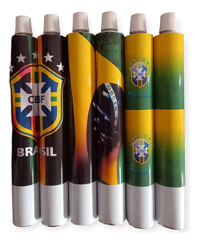 Bisnaga Brigadeiro 30g Tema Seleções (10 Unidades)