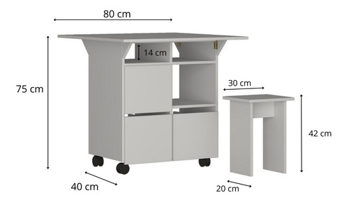 Imagen 7 de 7 de Mesa 4 Personas Pisos Multifuncional Cocina Diario Comedor