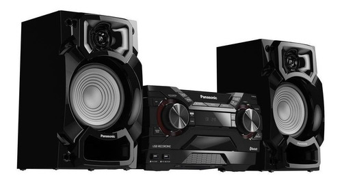 Mini System Panasonic SC-AKX220 preto com bluetooth 450W de potência - 110V - 127V/220V - 240V