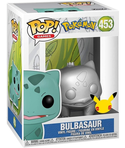 Funko Pop Pokemon Bulbasaur Silver