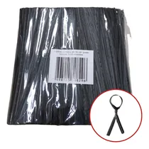 Comprar Amarrilho Fecho Lacre Arame Para Pão 14cm 1000 Un. Preto
