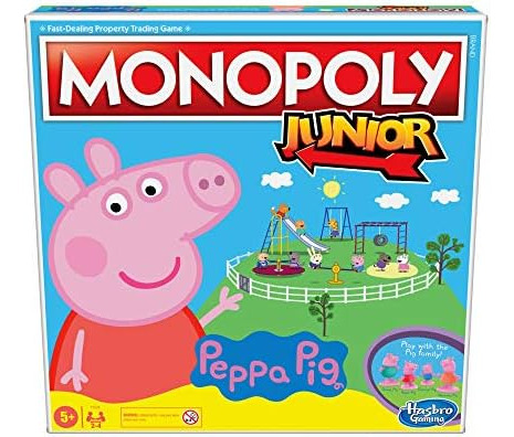 Monopoly Junior: Juego De Mesa Edición Peppa Pig Para 2-4 Ju