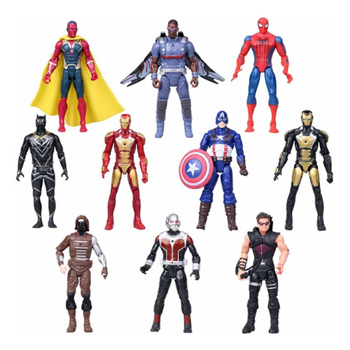 Super Hero Series - Juego De Figuras Exclusivas, 10 Figuras.