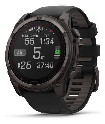 Monitor solar de titânio Garmin Fénix 8 51 mm