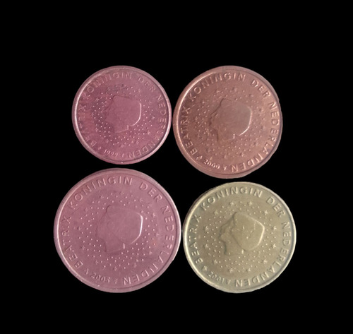 Monedas Holanda Céntimos De Euro 4 Diferentes 
