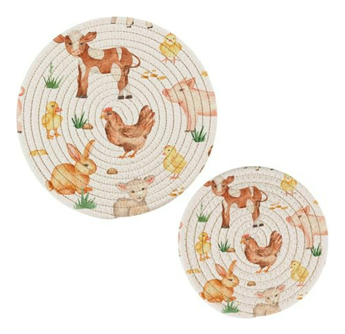 Trivets Granja Animales 2uds.