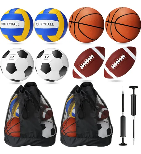Juego De 8 Pelotas Deportivas De Tamano Completo