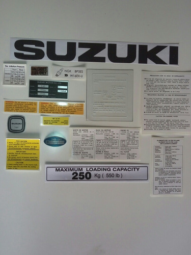 Suzuki Sj 410 Calcomanias Tipo Original
