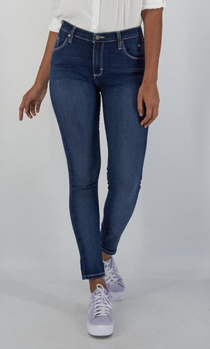 Pantalon Jeans Skinny Lee Mujer Cintura Alta R42