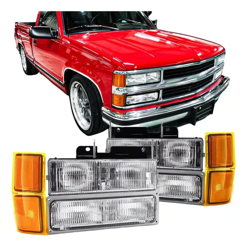 comprar Par De Faros Delanteros Cheyenne Silverado Suburba 1994-1999