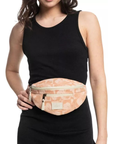 Cangurera Roxy Cute Palm Beige Mujer Erjbp04657-nds7