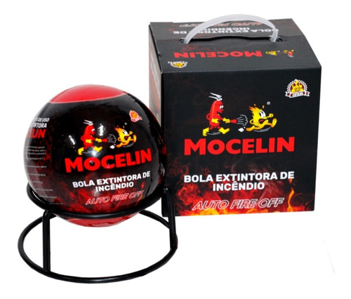 Imagem 2 de 6 de Bola Extintor De Incêndio Automático 1,3kg Mocelin Fireball
