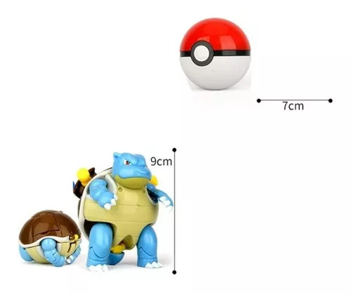 Brinquedo Pokemon Blastoise Articulado Dentro De Pokebola