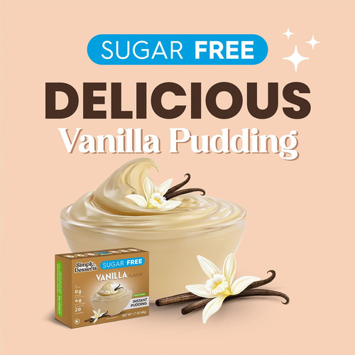 Pudín Vainilla Sugar-free Simply Desserts (6-pack)