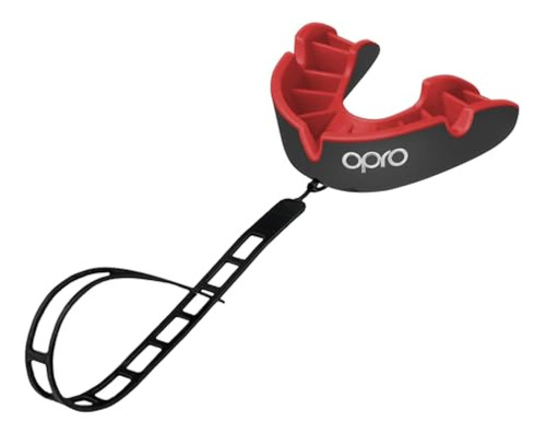 Opro Silver Level Mouthguard + Strap, Adults And Youth